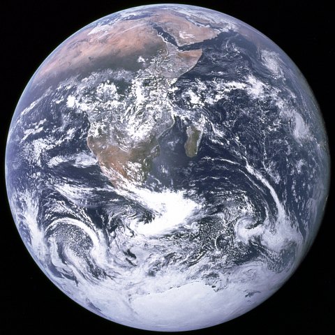 Earth as seen from Apollo 17